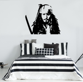 Vinyle adh&eacute;sif jack sparrow pirates des cara&iuml;bes