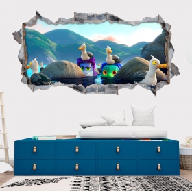 Vinyles adh&eacute;sifs 3d luca disney pixar