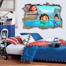 Vinyle et autocollants trou 3d luca disney pixar