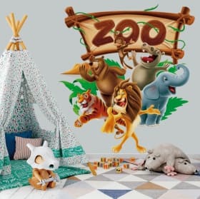 Vinyles et autocollants animaux de zoo