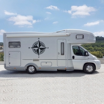Vinyles rose des vents pour camping-cars