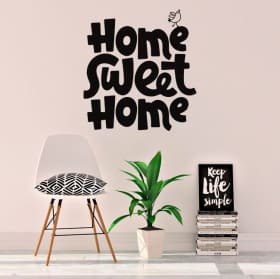Vinyle avec la phrase anglaise home sweet home