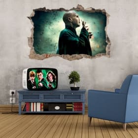 Vinyle 3d lord voldemort harry potter et la pierre philosophale