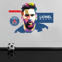 Vinyles lionel messi paris saint-germain football