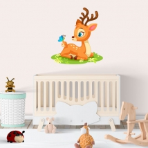 Vinyles infantile ou pour les bébés bambi et papillon