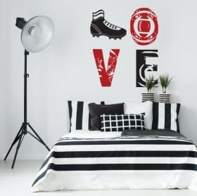 Vinyles d&eacute;coratifs et autocollants love rugby