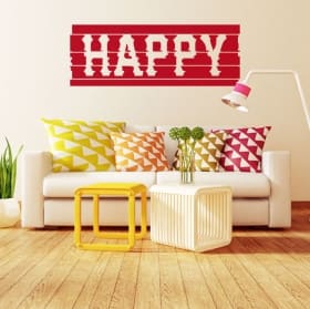 Vinyles d&eacute;coratifs et autocollants happy