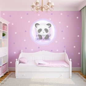 Vinyles jeunesse ou enfants ours panda