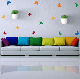 Vinyles et autocollants kit papillon