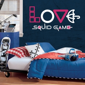 Vinyles décoratifs et autocollants netflix love squid game