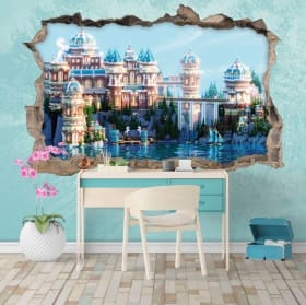 Vinyles 3d palais minecraft