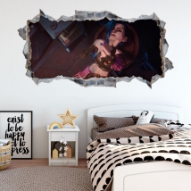Vinyles trou mur cassé 3d arcane