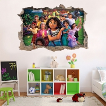 Vinyles décoratifs mur de trou 3d disney charme
