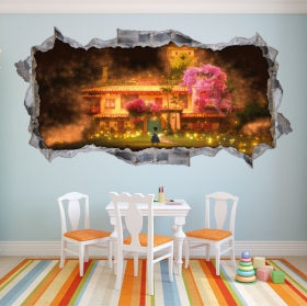 Vinyle et autocollants trou effet 3d charme disney