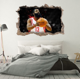 Vinyles 3d james harden rockets nba