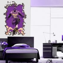 Vinyle 3d lebron james lakers nba