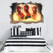 Vinyles trou effet 3d spider-man no way home