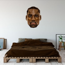 Vinyle et autocollants basket visage lebron james