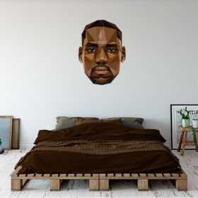 Vinyle et autocollants basket visage lebron james