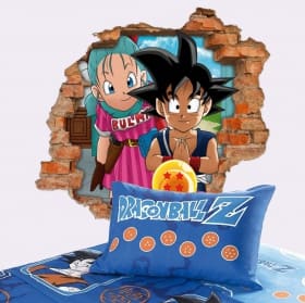 Vinyles et autocollants 3d dragon ball son goku