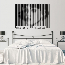 Vinyles phrase anglaise this girl is priceless