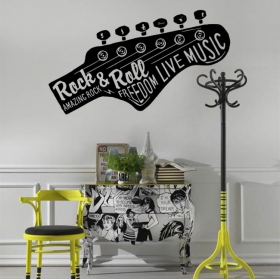 Vinyle et autocollants musique rock and roll