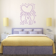 Vinyle décoratif illustration keith haring