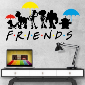 Vinyle décoratif et autocollants toy story friends