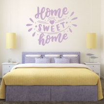 Vinyles et autocollants phrase home sweet home