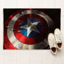Tapis marvel bouclier capitaine amérique