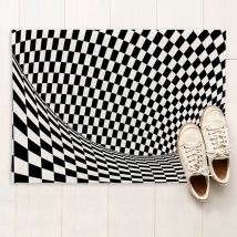 Tapis imprimés à effet optique