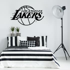 Vinyles et autocollants basketball los angeles lakers