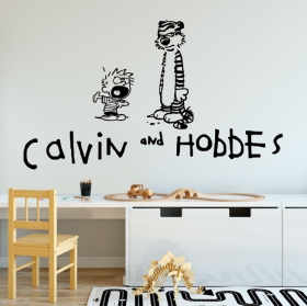 Vinyles adhésifs calvin and hobbes