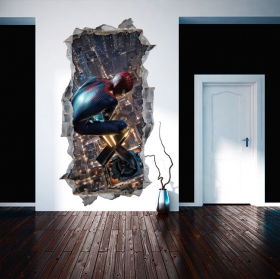 Vinyle décoratif 3d homme araignée