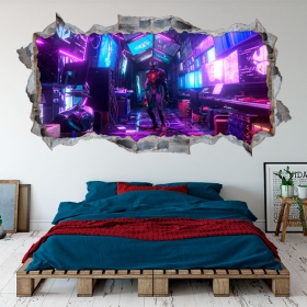 Vinyle décoratif 3d marvel spider-man miles morales