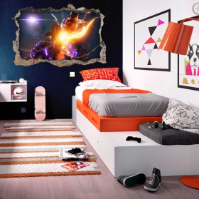 Vinyles trou 3d marvel spider-man miles morales