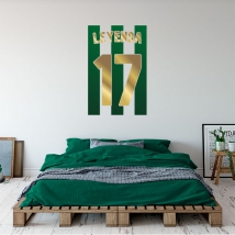 Vinyle décoratif numéro de maillot joaquín real betis football