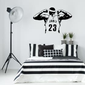 Vinyle d&eacute;coratif et autocollants lebron james