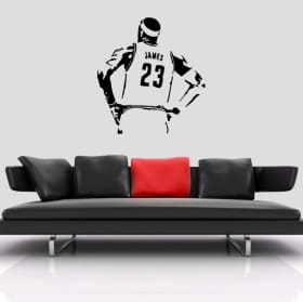 Vinyle et autocollants basketball nba lebron james