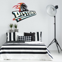 Vinyle et autocollants basket nba bouclier pistons