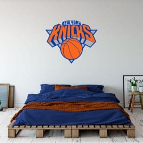 Stickers muraux basket nba new york knicks bouclier