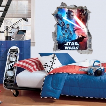 Vinyle 3d star wars l'ascension de skywalker