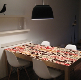 Vinyle décoratif texte love pour décorer les tables