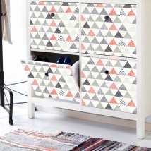 Vinyles pour meubles triangles décoration nordique
