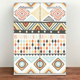 Vinyles style hippie pour décorer des meubles ou des armoires