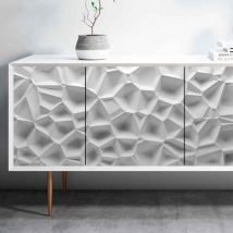 Vinyles pour décorer des meubles ou des armoires polygones 3d