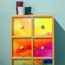 Vinyles pour meubles ou armoires peintures colorées