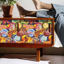 Vinyle pour meubles ou armoires collage de surf