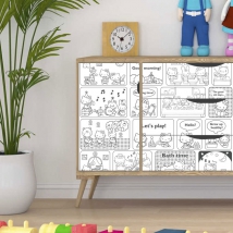 Vinyles hello kitty pour meubles ou armoires