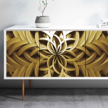 Vinyle pour meubles ou armoires fractale